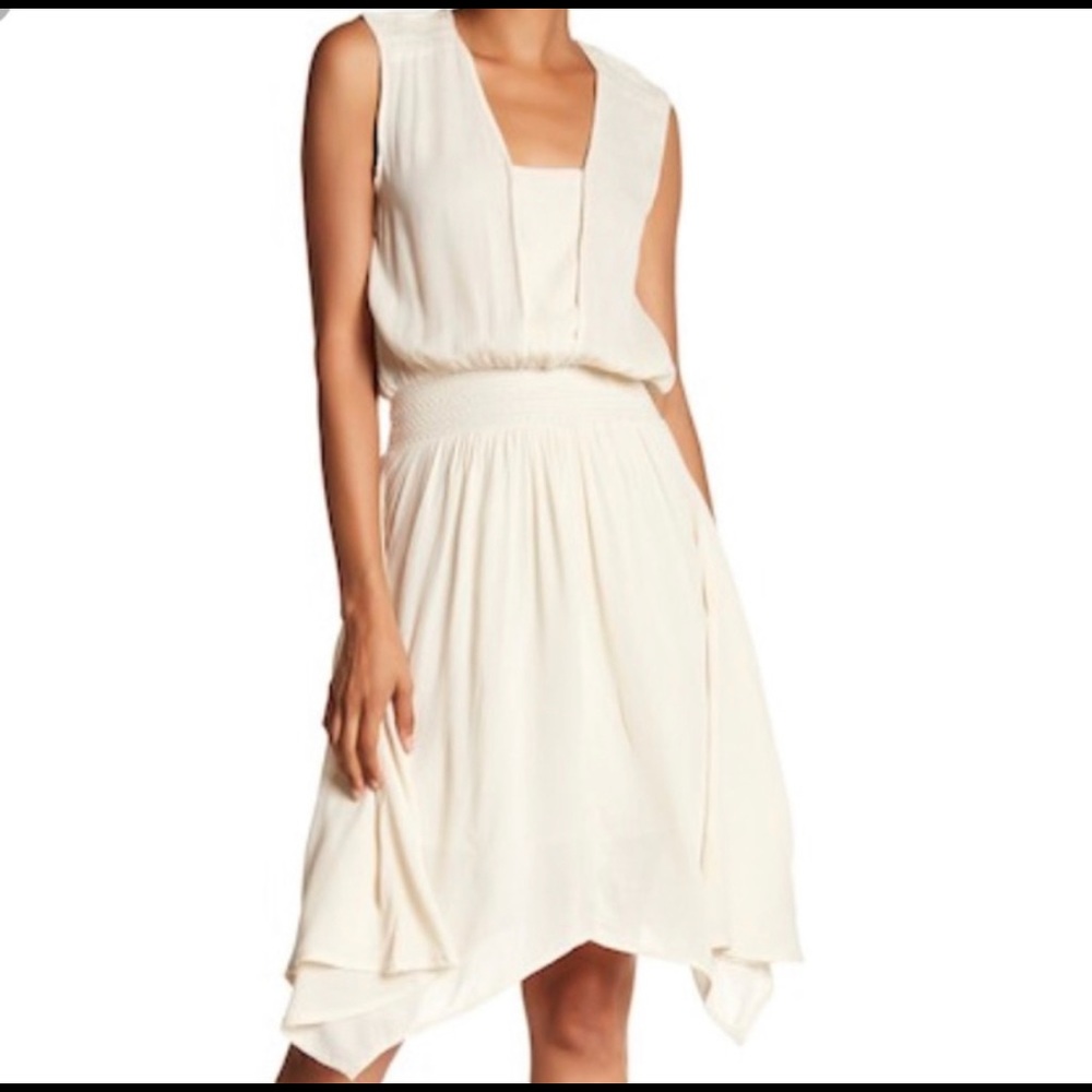 B Collection by Bobeau Skyler Smocked Ivory Dress